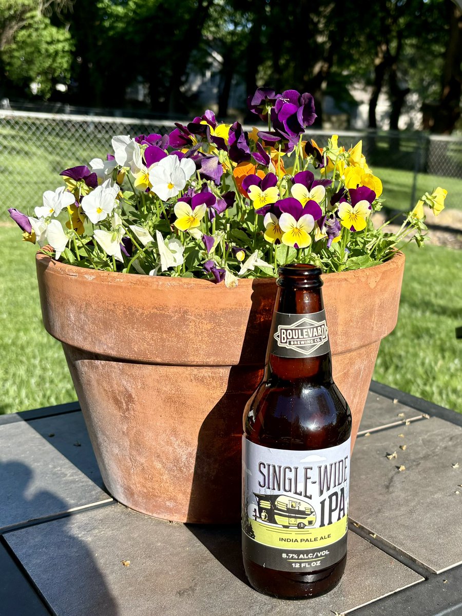 Pretty good Saturday here in #The062 @boulevard_beer #SingleWideIPA #flowers #Summer