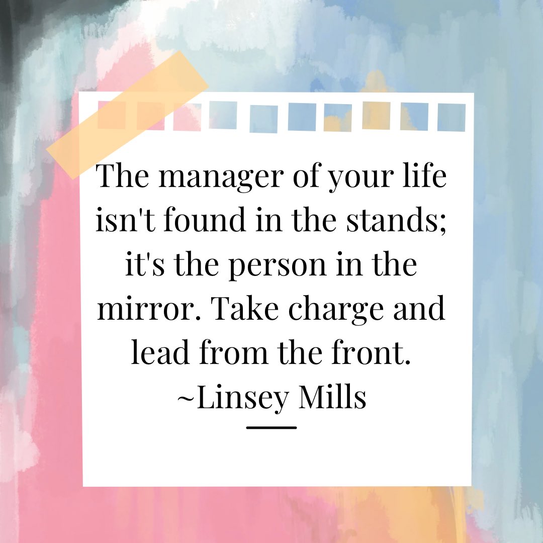 The manager of your life isn’t found in the stands; it’s the person in the mirror. Take charge and lead from the front. ~Linsey Mills
#takecharge #takechargeofyourlife #beauthenticallyyou #beauthentic #selfconfidence
Follow #currencyofconversations #callinzgroup #simplyoutrageous