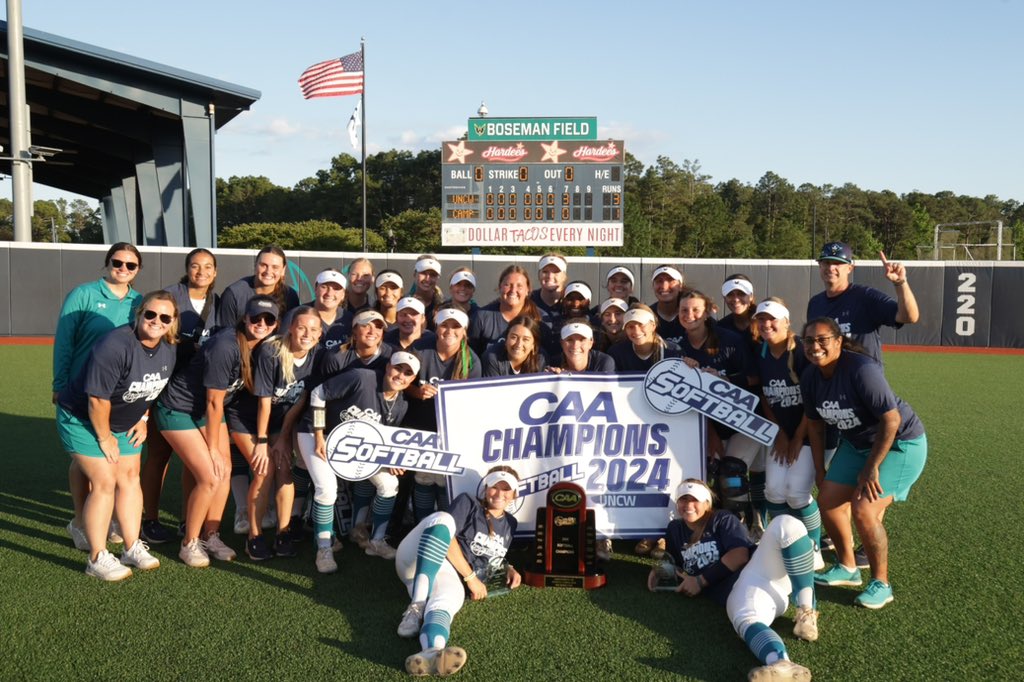 Today it was great to be in Wilmington, NC for the 2024  @CAASports Softball Championship!  Congrats to the @UNCWsoftball team and best of luck in the @NCAASoftball Tournament!! @UNCWAthletics @UNCWilmington #CAAChamps