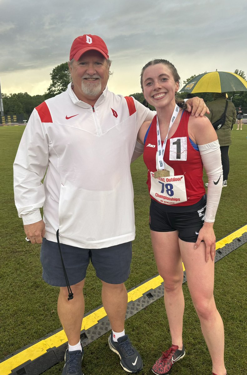 PR & 🥇 medal for Haley Hamilton in the ECAC 3k steeplechase! #GoDukes