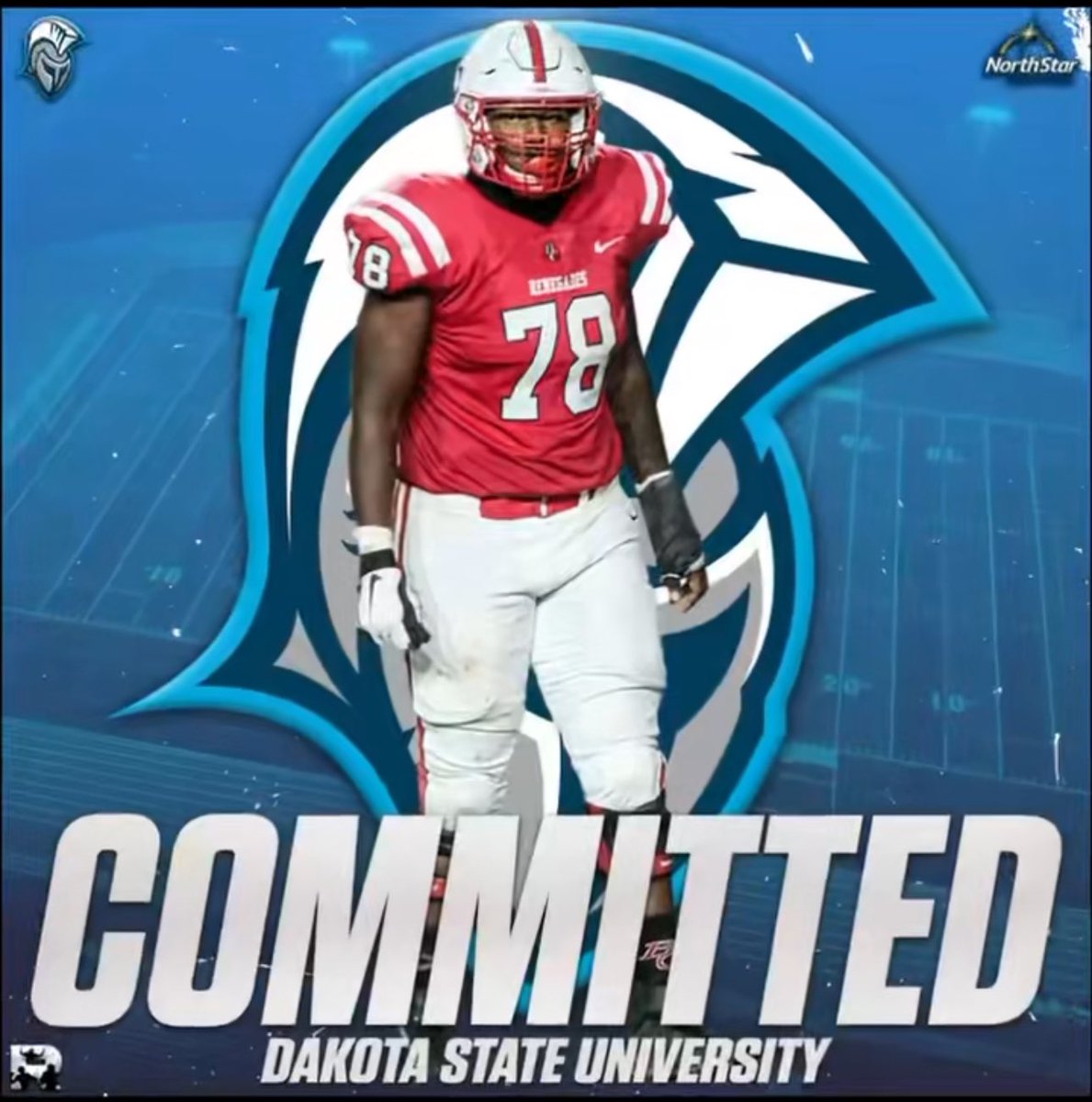 Congratulations to Renegade Offensive Tackle Thomas Lett for his commitment to Dakota State University to continue his academic/athletic career. #weareBC #Renegadefootball