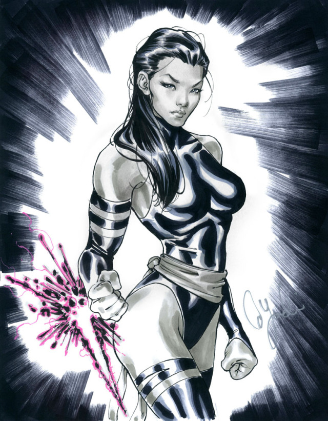 David Yardin - Psylocke #comicart #comicbookart