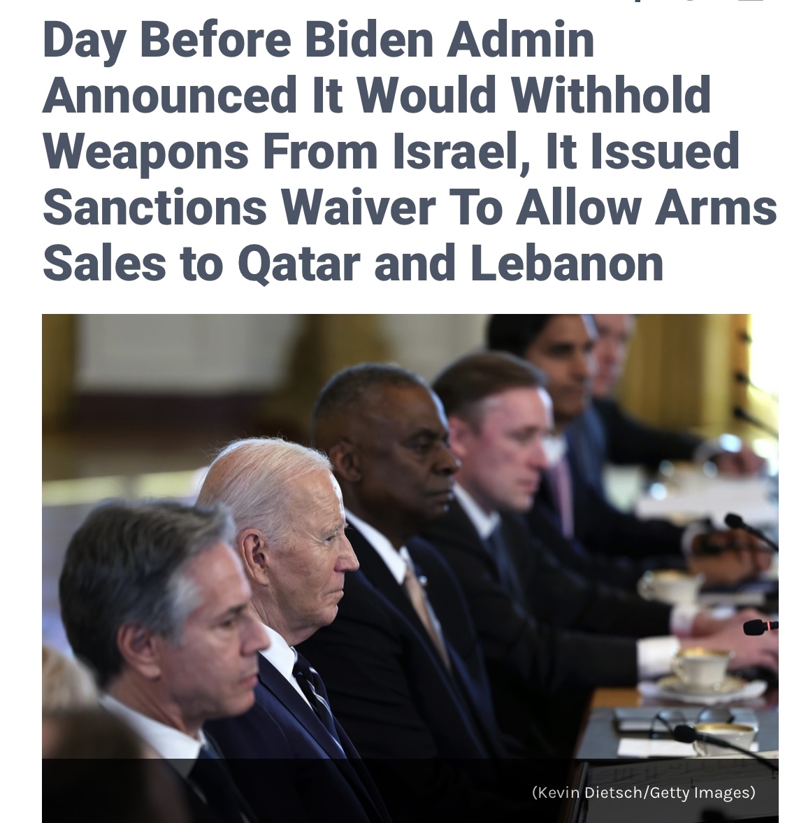 Day before Biden admin announced an arms embargo on Israel it lifted the arms embargo on Arab countries boycotting Israel and associated with IRGC, Hezbollah, Hamas. The rationale for bypassing anti-boycott laws was “US national interest”. What‘s next?