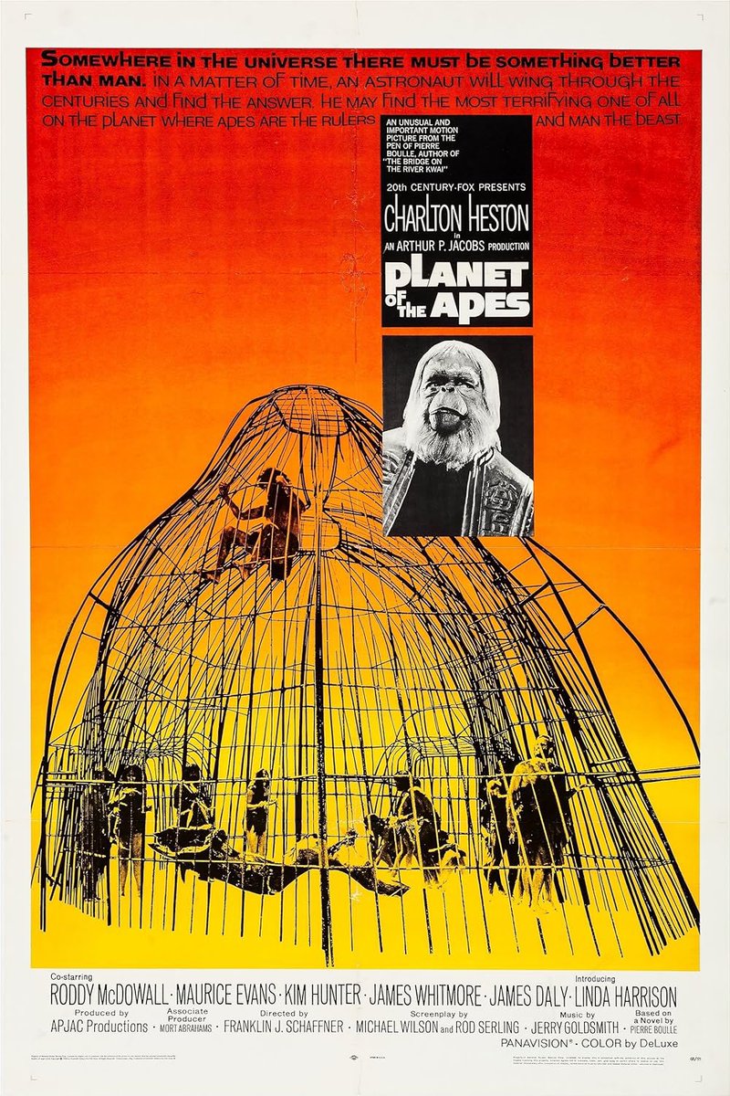 I finished watching Planet of the Apes (1968) on Amazon for the first time this evening and it was a great movie! The ending was also poked fun at in other media. 'We finally really did it. YOU MANIACS! YOU BLEW IT UP! Ah, DAMN YOU! God… DAMN YOU ALL TO HELL!!!' 🗽 4/5