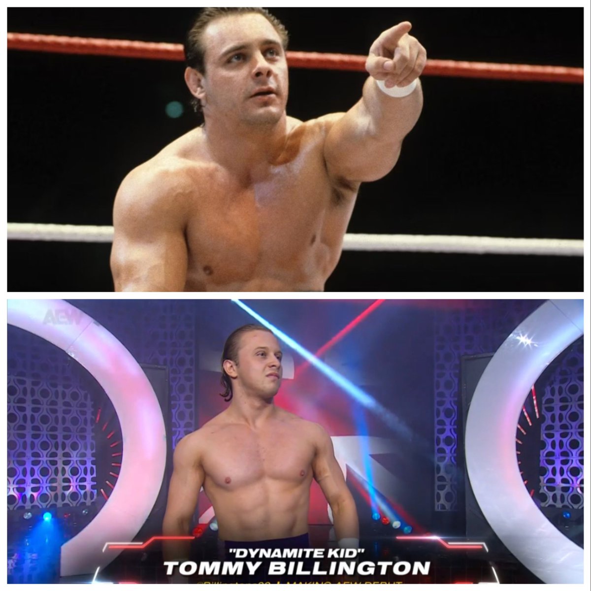 The nephew of Dynamite Kid Tommy Billington makes his AEW debut tonight.

He looks just like his Uncle 🤯