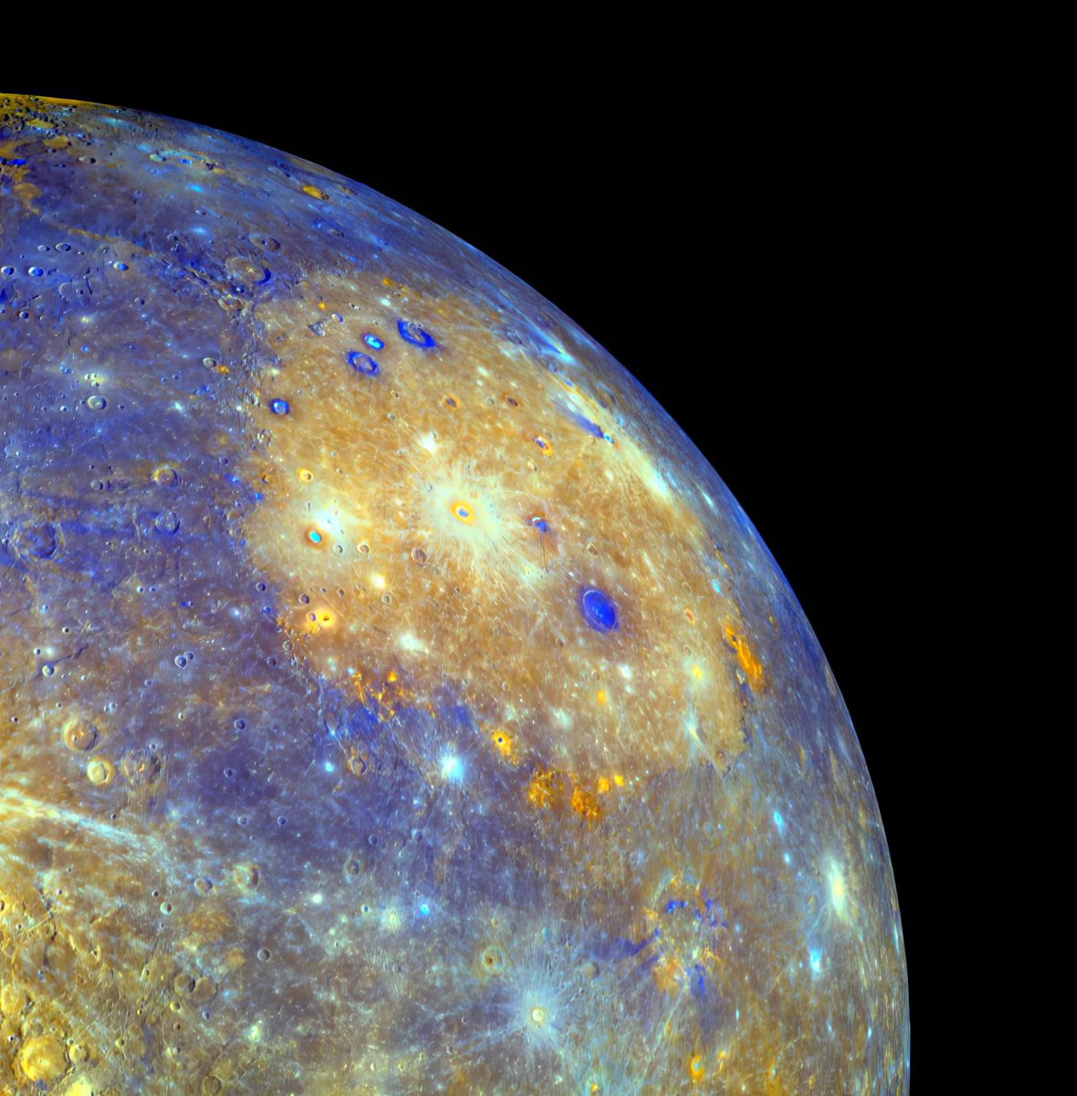 Extremely clear image of Mercury