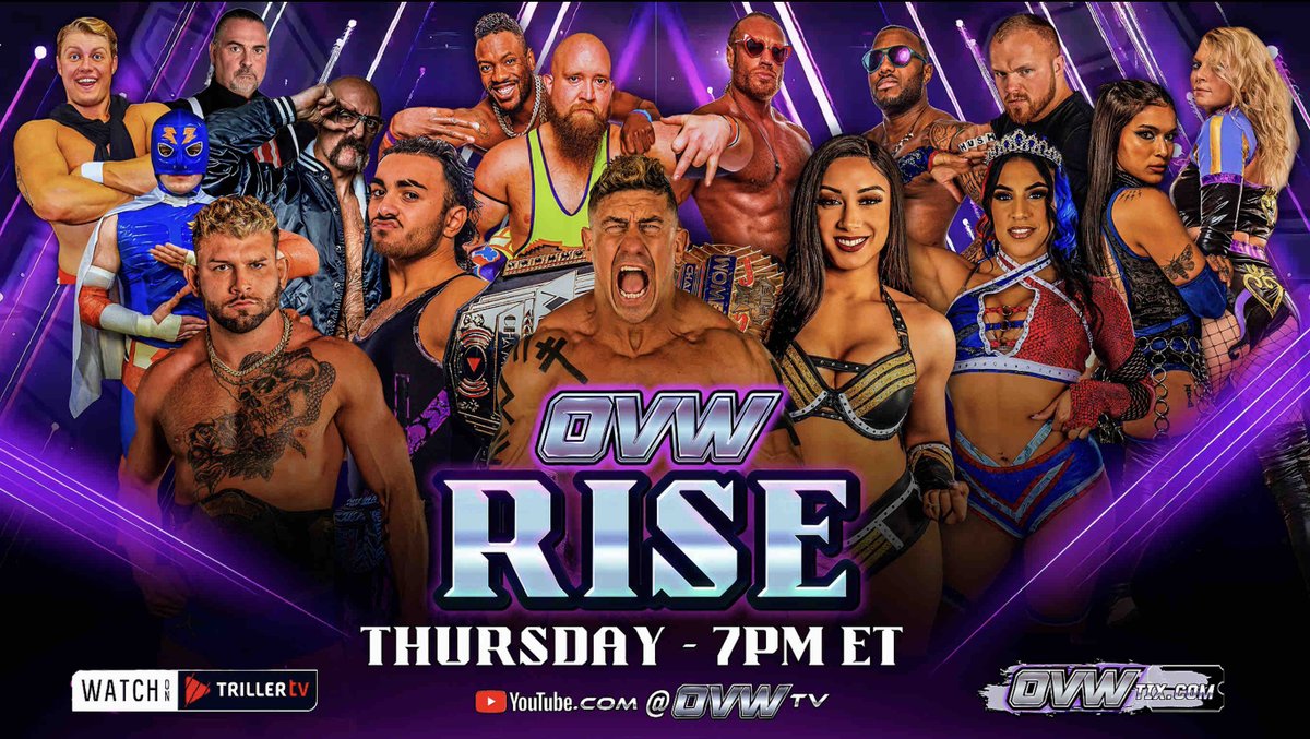 Each OVW: RISE is better than the last so make sure you join us THIS THURSDAY when we’re LIVE INSIDE DAVIS ARENA for all the action! Secure your spot at OVWTix.com