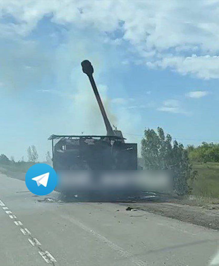 Another Ukrainian wheeled self-propelled gun 'Bogdana' on a Tatra chassis was destroyed in the Kharkov region.
