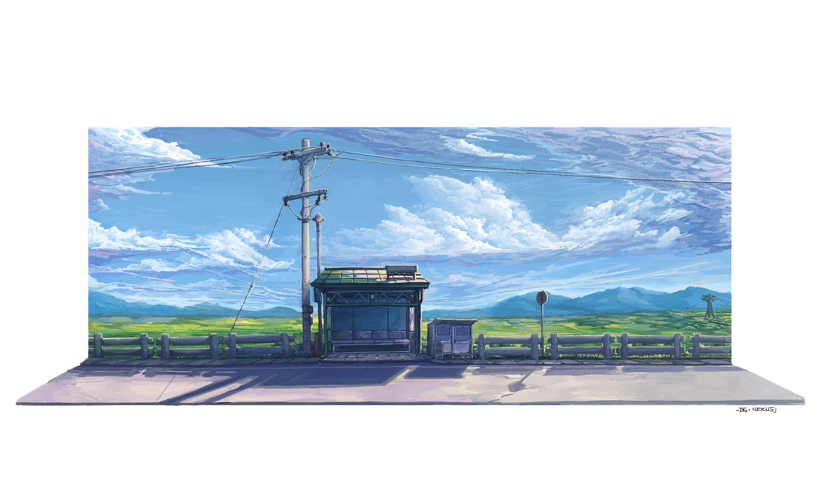 tanuki_gomi's tweet photo. "A Long Journey Awaits       
made with #magmastudio #magmacom                                     #animeartstyle #backgroundart #art #animebackground #background #illustration https://t.co/JwyqJJqIgF