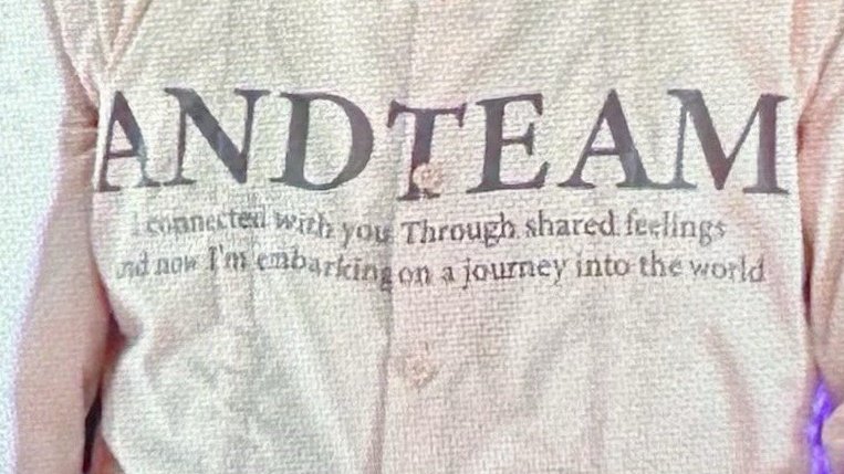 #andTEAM: ' I connected with you through shared feelings, and now I'm embarking on a journey into the world '