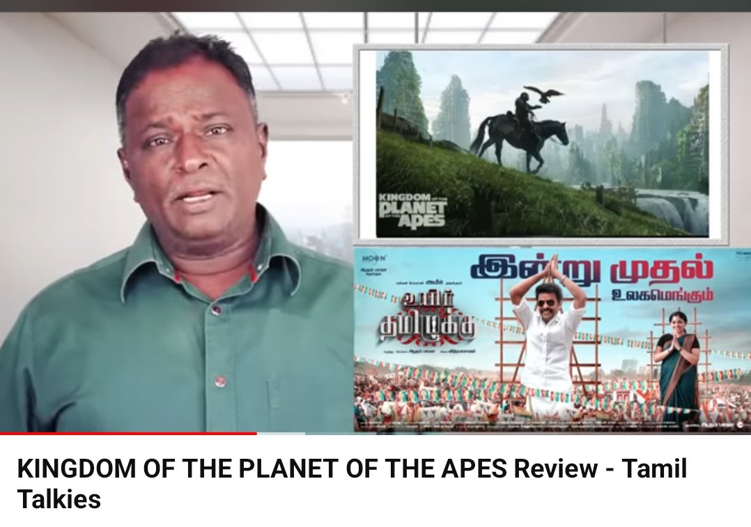Kingdom of the Planet of the Apes - Tamil Talkies Review youtu.be/PKNVq-cU7_A?si…