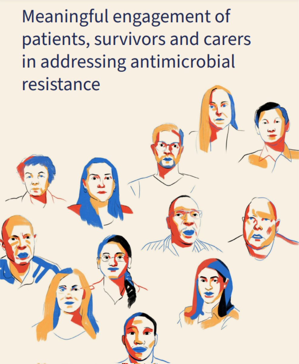 Travaillez-vous dans la #RésistanceauxAntimicrobien & souhaitez-vous impliquer les patients, les survivants et les soignants ? Lire le travail des 12 Survivants de la #RAM (le document n'est disponible qu'en anglais pour le moment) 👉 who.int/publications/m… #RAMsurvivants