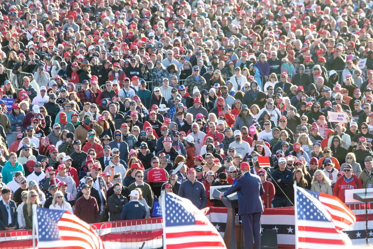 American patriots as far as the eye can see.