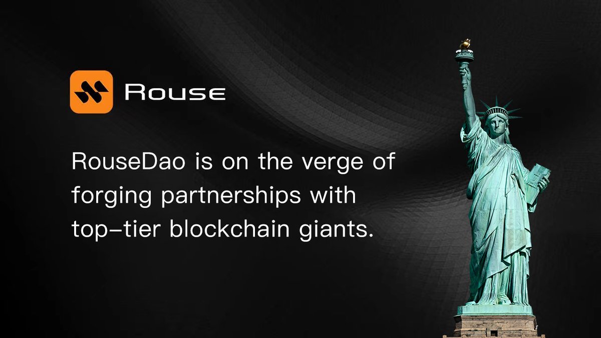 Big news on the horizon! RouseDao is on the verge of forging partnerships with top-tier blockchain giants. Get ready to witness the convergence of innovation and collaboration as we pave the way for a new era of decentralized ecosystems. 🌐 #RouseDao #Blockchain