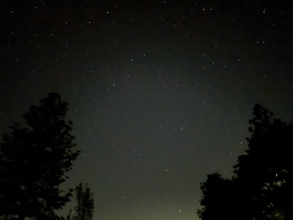 Just a relatively normal night sky tonight so far in the Sierra foothills. A little green. But still oh so beautiful!