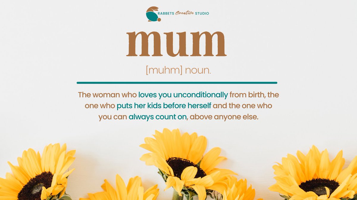 RabbetsCreative's tweet image. To the world, you may be one person, but to me, you are the world. 

Happy Mother's Day!