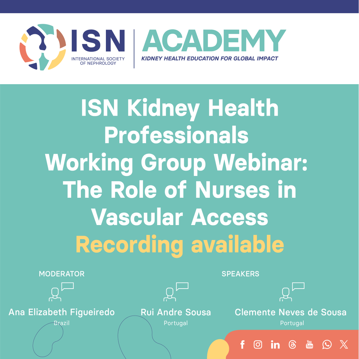 ➡️ Webinar 'The Role of Nurses in Vascular Access': ow.ly/MYFb50RzLMM #InternationalNursesDay