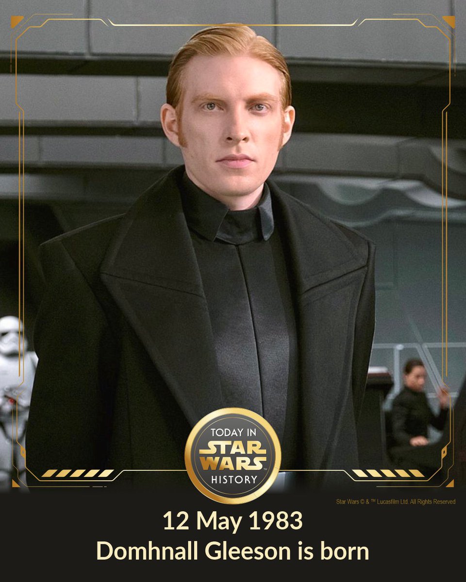 12 May 1983 #TodayinStarWarsHistory “This is General Hux of the First Order. The Republic is no more. Your fleet are Rebel scum and war criminals.' #GeneralHux #DomhnallGleeson