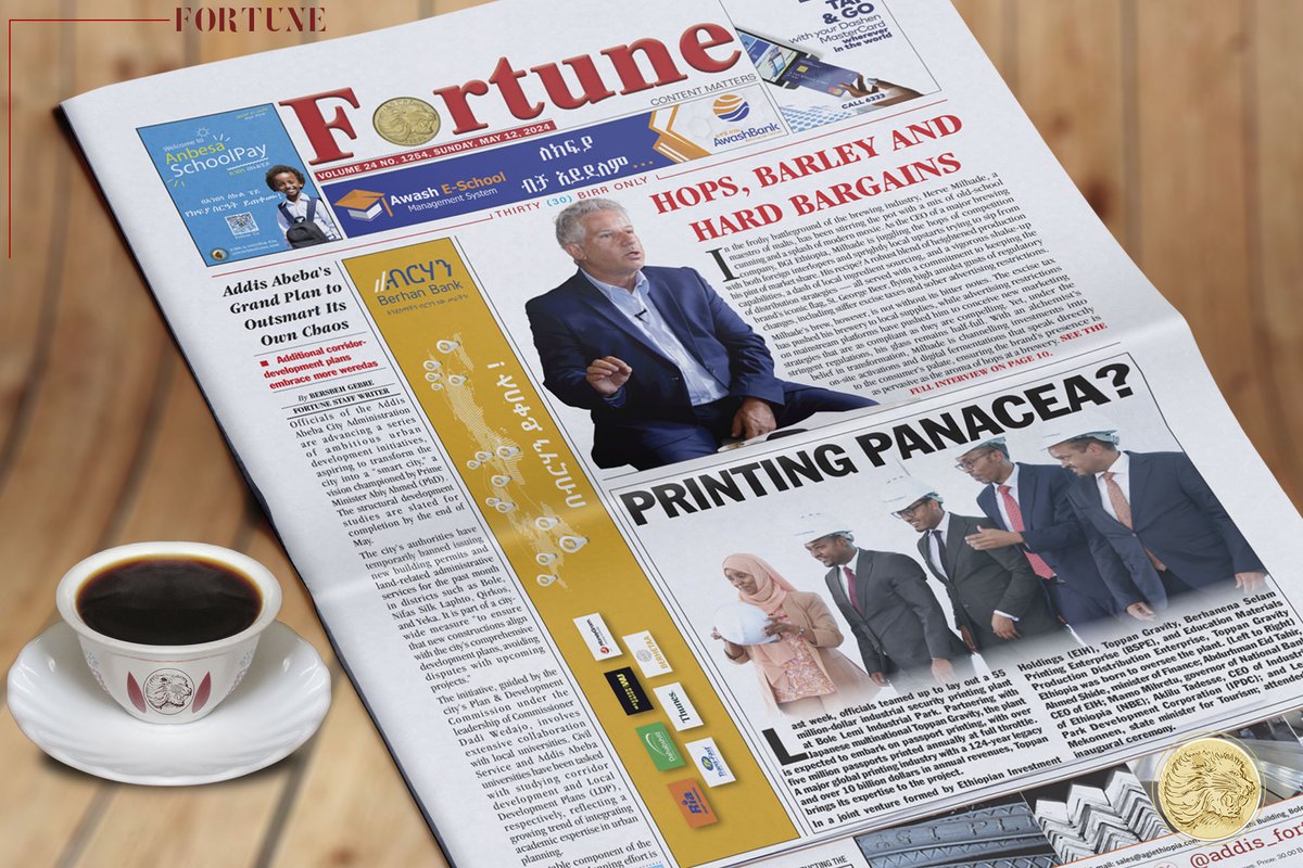 Check our Sunday edition out this morning in #AddisAbeba, #Ethiopia and available online at addisfortune.news