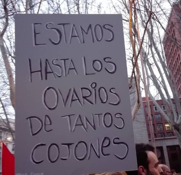 Las mujeres están hasta los ovarios de tantos cojones, nunca se buscan razones a distintas posiciones, siempre ha de ser por cojones. #ViolenciaInstitucional #ViolenciaMachista #violenciavicaria @Irunecostumero @PrefasiSandra @milaparadas1 @Paloma75839501.