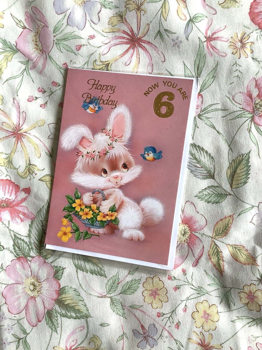 An ADORABLE Vintage Birthday Card with Cute, Kitsch Rabbit Design. Just £3.50 each in our Vintage Emporium watsonsvintagefinds.etsy.com/listing/170496… #Rare #VintageCards #BirthdayCards #RabbitDesign #nostalgia #retro
