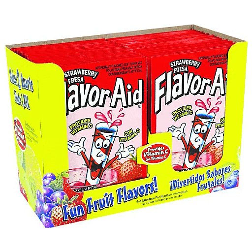 It was actually Flavor Aid that was used in the Jonestown massacre, not Kool-Aid.