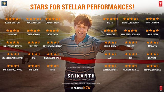 Story 💯 Performances 🙌🏻 Cast 😍 Reviews 🫶🏻 Srikanth awaits for you to see his vision like no one else! Book Your Tickets. #Srikanth in cinemas now! #SrikanthBolla @RajkummarRao #jyotika @AlayaF___ @sharadkelkar #tusharhiranandani #BhushanKumar #KrishanKumar @SrikanthBolla_…