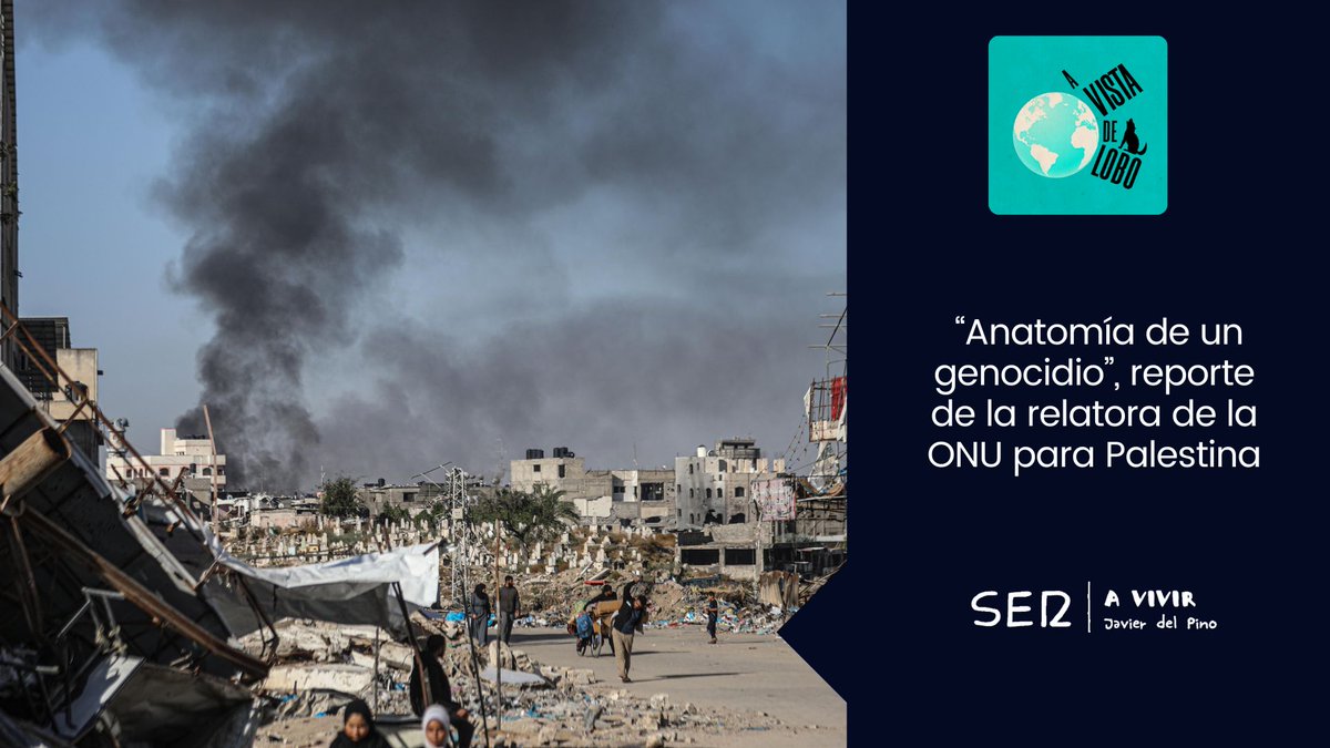 El informe 'Anatomía de un genocidio', que publicó @FranceskAlbs, relatora especial de la ONU, sobre los territorios palestinos, recopila evidencias sobre este crimen que juzgará la Corte Internacional de Justicia. ↘️ En tu plataforma favorita: linktr.ee/avivir