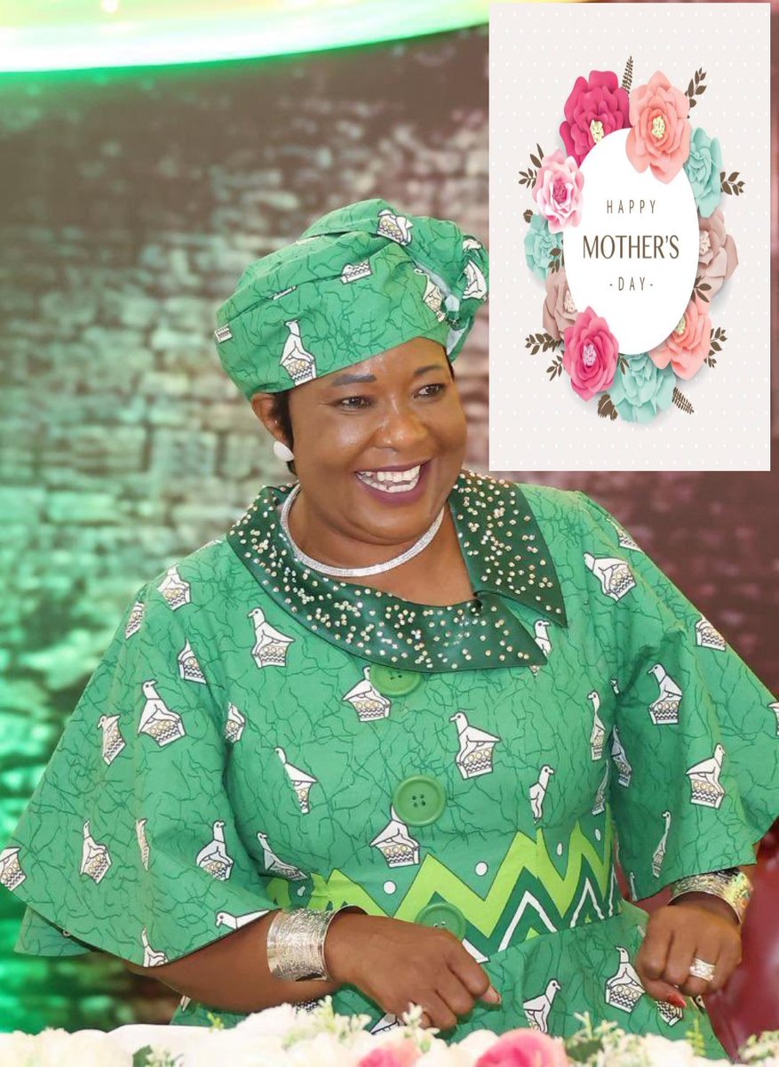 Happy Mothers Day to the First Mother of the republic of Zimbabwe 🇿🇼🇿🇼🇿🇼🇿🇼🇿🇼🇿🇼 @ZimFirstLady Your Love is God's greatest gift to our nation.