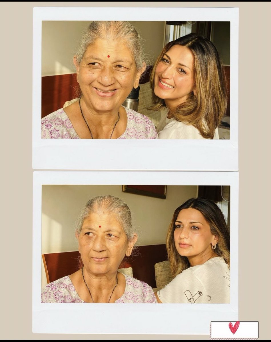 #SonaliBendre and her Aai. 🥰😍