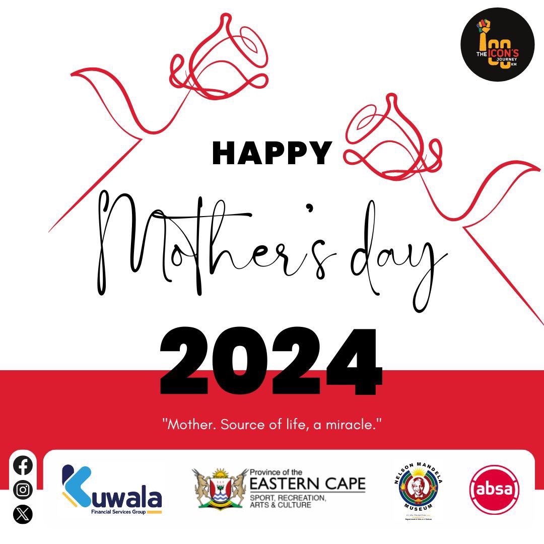 “Mother. Source of life, a miracle”

visit: theiconsjourneymarathon.com

#happymothersday❤️🇿🇦
#iamanicon
#consjourney2024