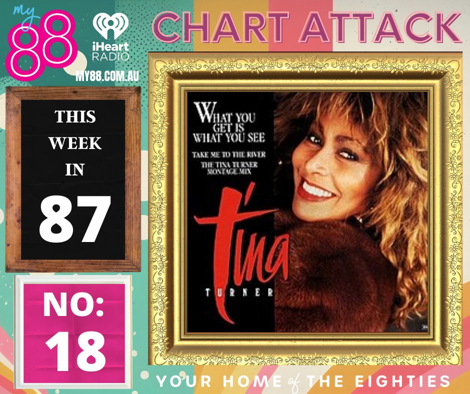 #ChartAttack on @My88_FM: Aussie Top 20 from this week in 1987:
18: What You Get Is What You See #TinaTurner 
Once the song started, sadly I realised the wrong Tina song was programmed - apologises!!
What a great Tina track this is.