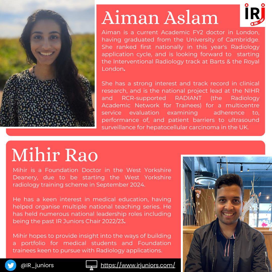 Interested in applying for radiology? Listen to application tips from Dr Aiman Aslam and Dr Mihir Rao. Register now using the link below:
share.medall.org/events/st1-app…