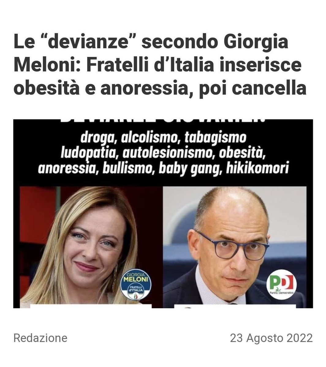 @GiorgiaMeloni #Melonifaischifo 
#MeloniVergogna
#Iononvotogiorgia