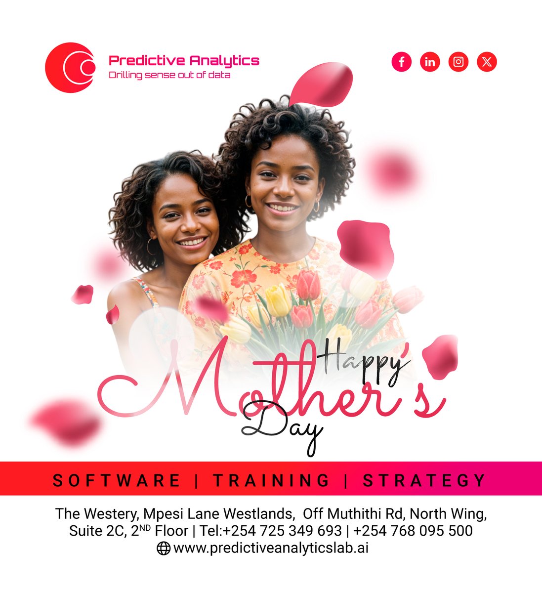 Happy Mother's Day to the incredible women who fill our lives with love🥰, strength, and boundless support.🌺
And don't forget to check our offers on this mother's day.

#mothersday #predictiveanalytics #dataanalysis