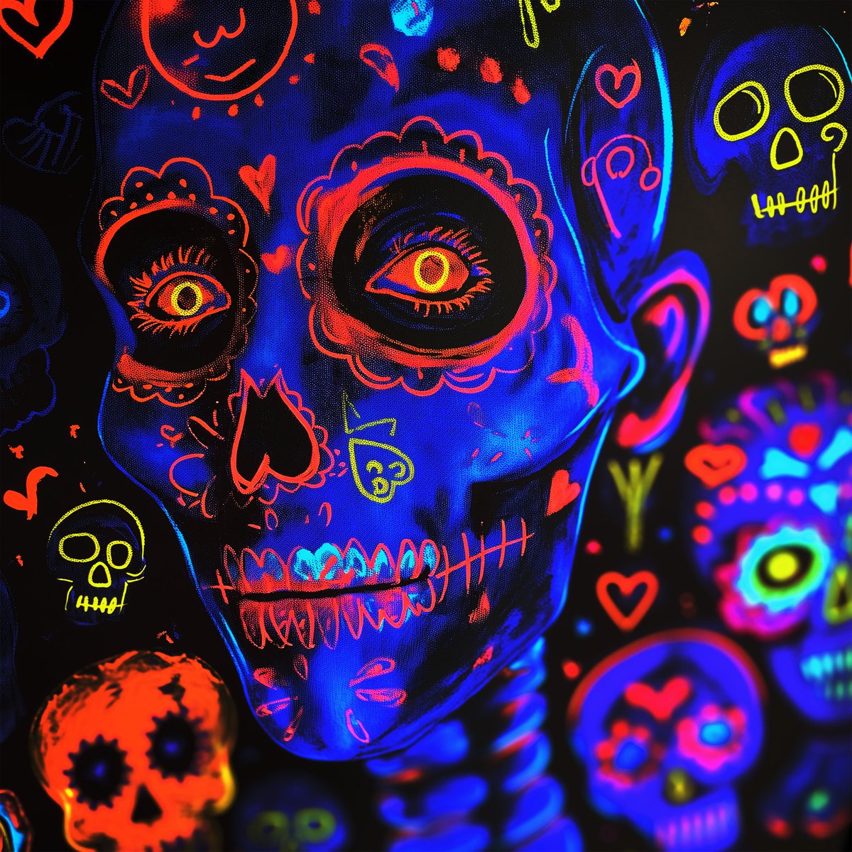 🚨 NEW DROP and Holder Airdrop

1⃣ NEON PEOPLE holders
2⃣ Ampelmännchen (Pedestrian Signal) holders
...have been gifted! 
Thank you so much for being with me up to here. 🙏🫂❤️ I hug you all! 

'La Santísima Muerte' from my Mostly AI Collection
For sale on @objktcom!