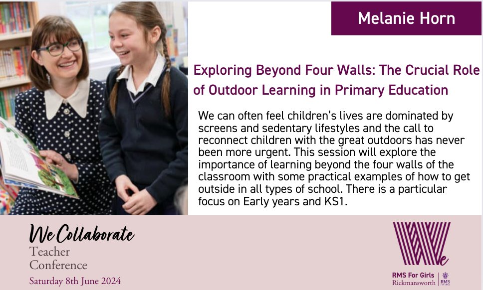 Four weeks till #WeCollaborate24 and the time to choose sessions is fast approaching. Many thanks to @Nw6mumma for this important session aimed at our Primary delegates. Do you have your ticket yet? Programme, details and tickets are here: rmsforgirls.com/wecollaborate/ Do join us!