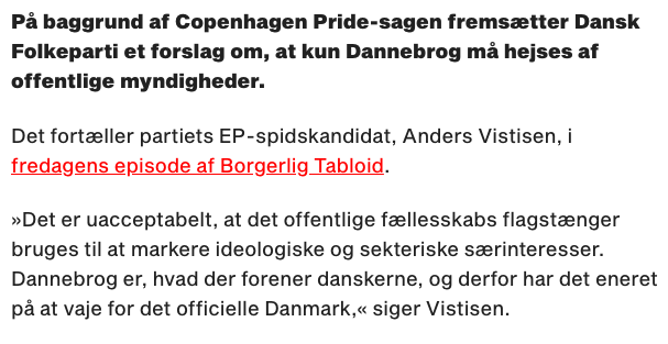 'Sekteriske særinteresser' 😱

Det er et flag, Anders. #dkpol #eudk