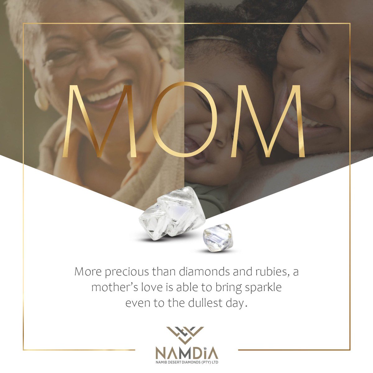 Happy Mother’s Day. #namdia #naturaldiamonds #roughdiamonds #namibiaqueenofdiamonds #mothersday