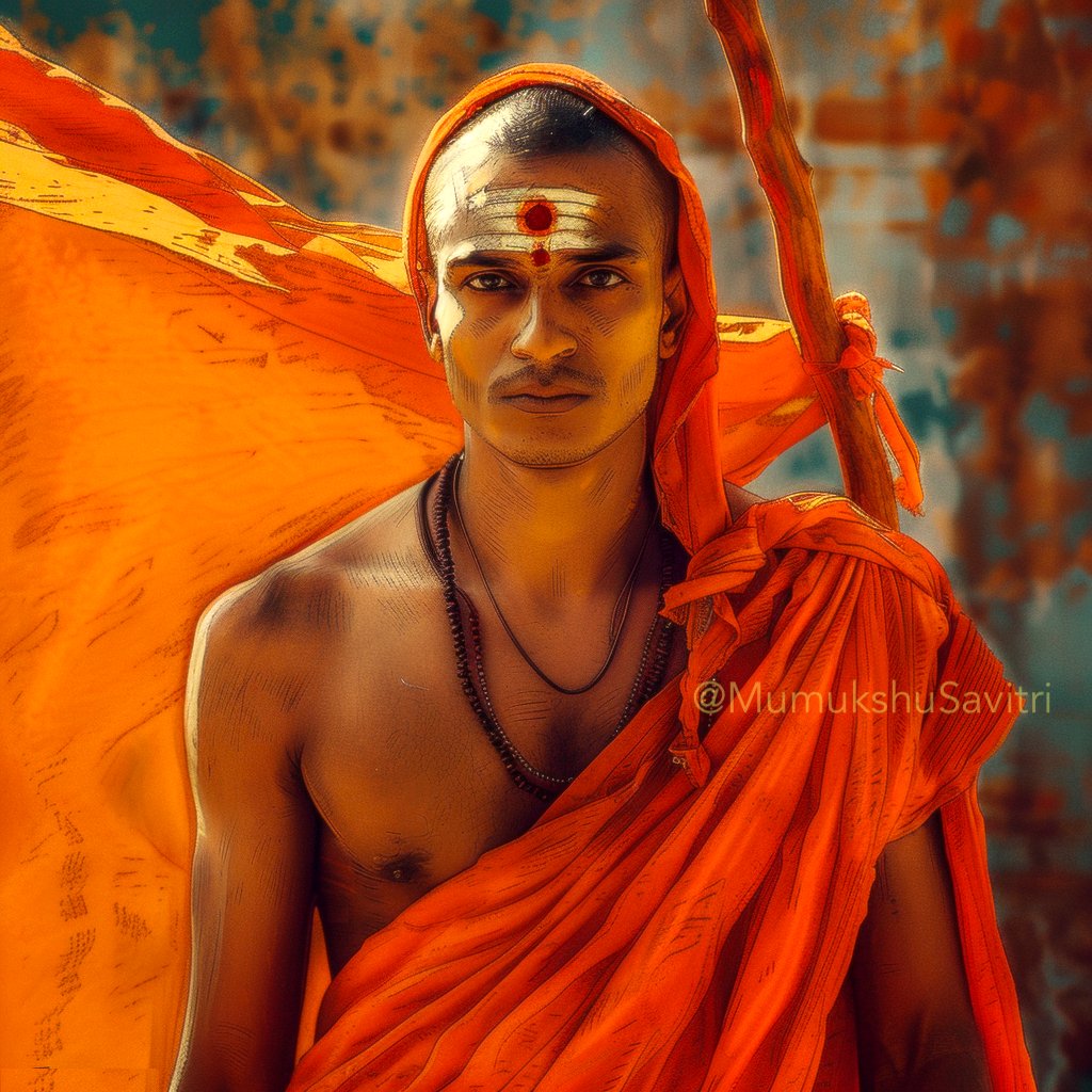 मनोबुद्ध्यहङ्कार चित्तानि नाहं न च श्रोत्रजिह्वे न च घ्राणनेत्रे । न च व्योम भूमिर्न तेजो न वायुः चिदानन्दरूपः शिवोऽहम् शिवोऽहम् ॥ Incomparable Illuminator, defender, renewer of Hinduism. Happy Shankara Jayanti 🙏🕉️