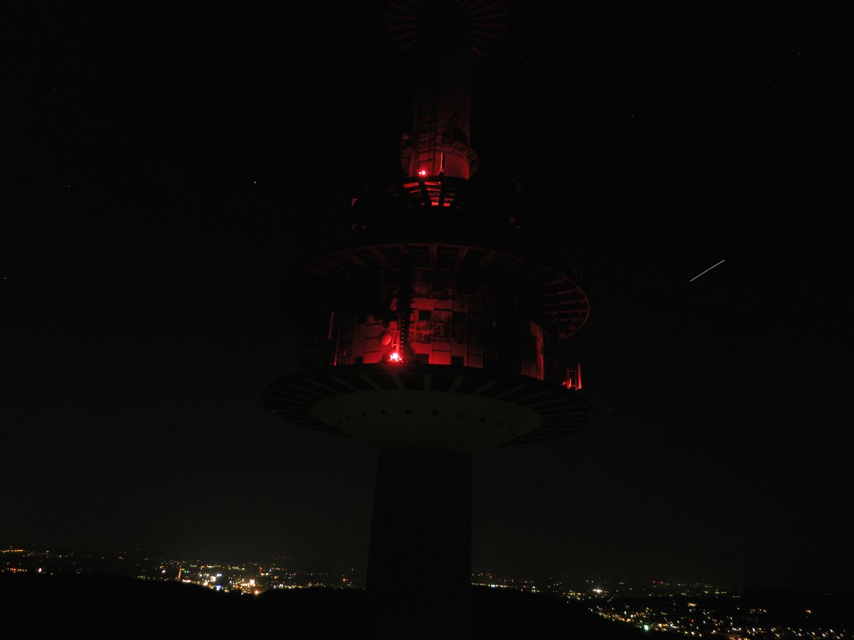 Am Relaisstandort DB0BI waren gestern nicht wirklich gut Polarlichter zu sehen :(