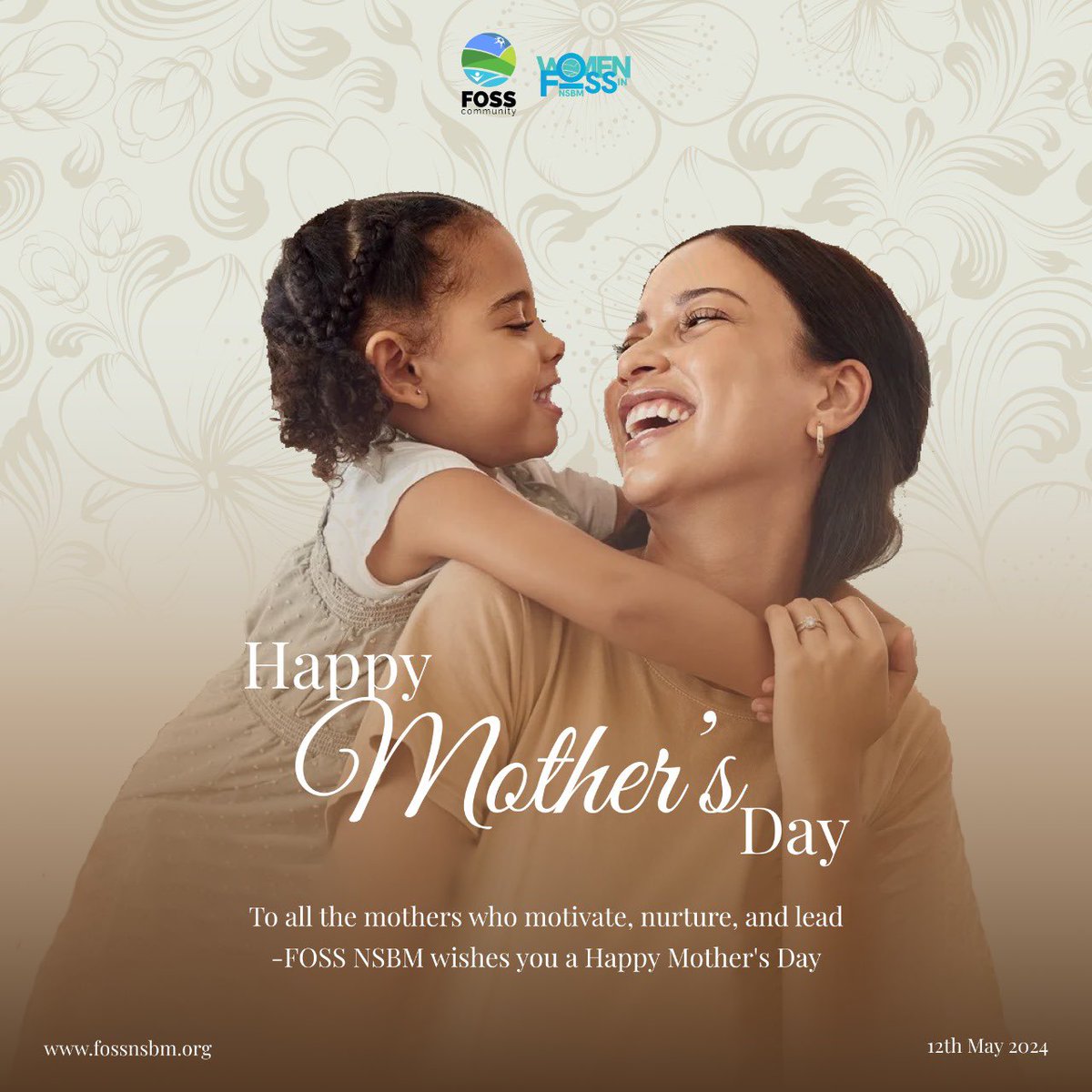 To all the mothers who motivate, nurture, and lead. We honor your boundless love, sacrifices, dedication and tireless efforts that shape our lives. ♥️    

FOSS NSBM wishes you a Happy Mother's Day 💐

#fossnsbm #wifnsbm