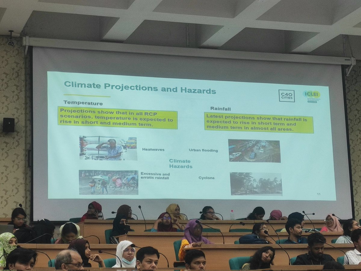 #HappeningNow: Opening Ceremony of first-ever #ClimateActionPlan for Dhaka South and North City Corporation. 🇧🇩 Let's applaud this proactive step towards a Sustainable Dhaka! 🌱 @c40cities #DNCC #DSCC #ClimateAction #Dhaka #UrbanClimateAction #DhakaAlreadySuffering