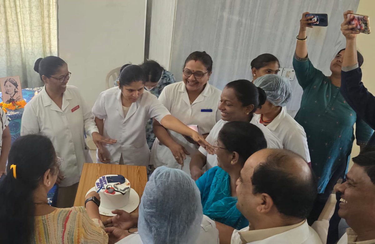 The International Nurses Day was celebrated at JNPA Hospital through motivational talks, quiz programs, lamp lighting as obeisance to Florence Nightingale and cake cutting as well as announcement of this years' theme 'Our Nurses, Our Future: The Economic Power of Care'. 

At the