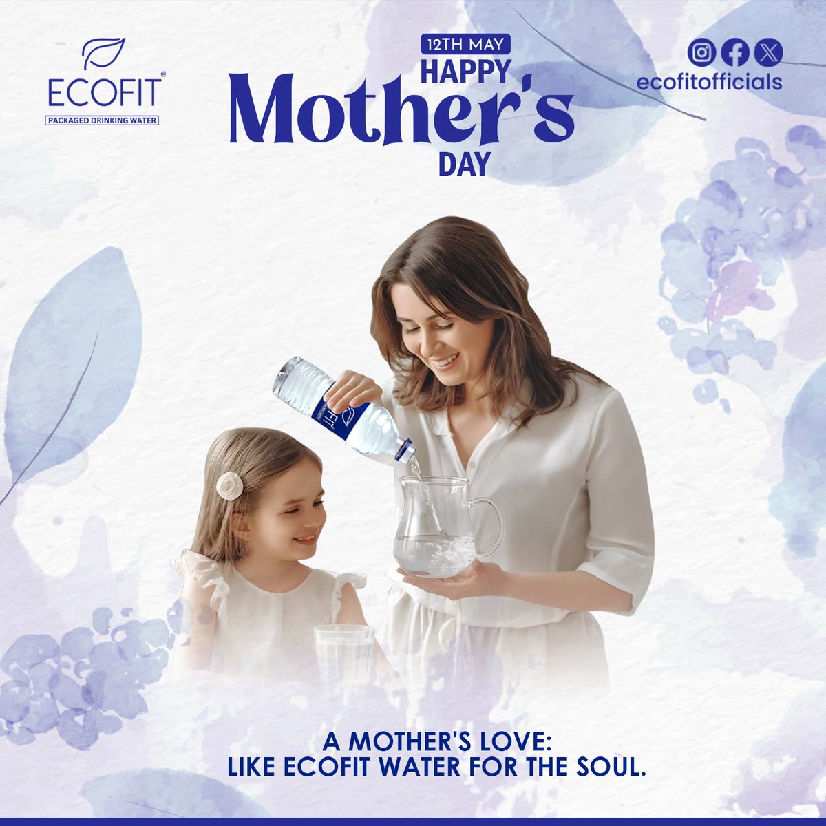 A Mother's Love :- Like Ecofit Water For The Soul.
#Ecofit Celebrates All The Incredible Mothers Out There Who Are Making The Impossible Possible.

#Mothers #MothersDay #MineralWater #StayHydrated #StayFit