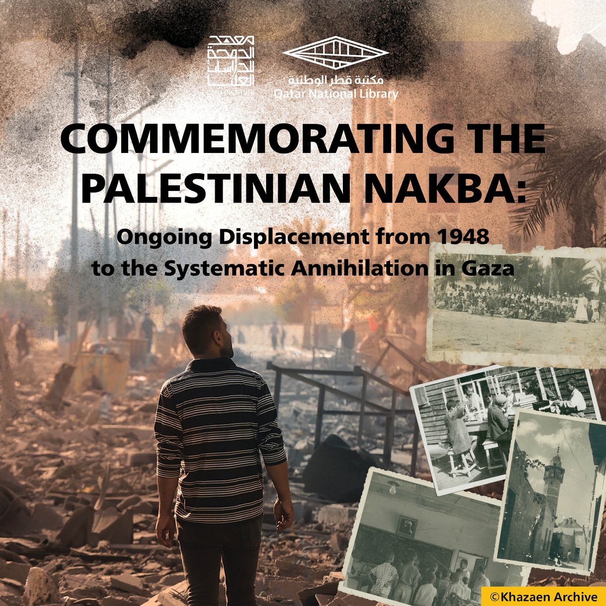 The Nakba of 1948 wasn't just a chapter in history—it's an ongoing reality for Palestinians. Join our seminar as we challenge simplistic narratives and explore the complexities of displacement and colonialism. events.qnl.qa/event/Q26wo/EN