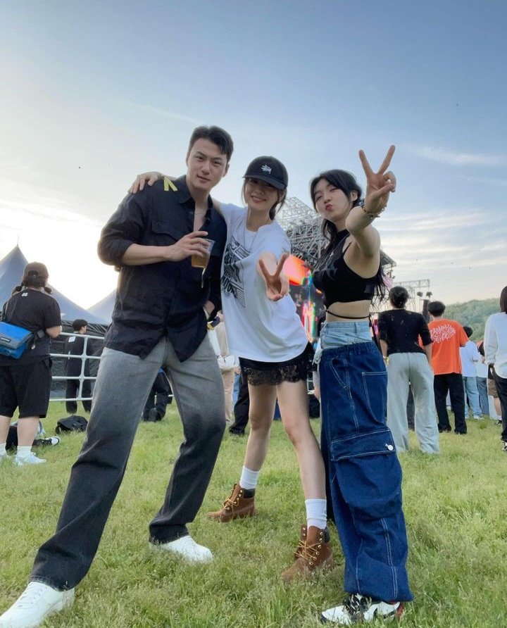 More updates of #Nana and #ShinSeungHo at the hiphopplaya festival 🔥❤️