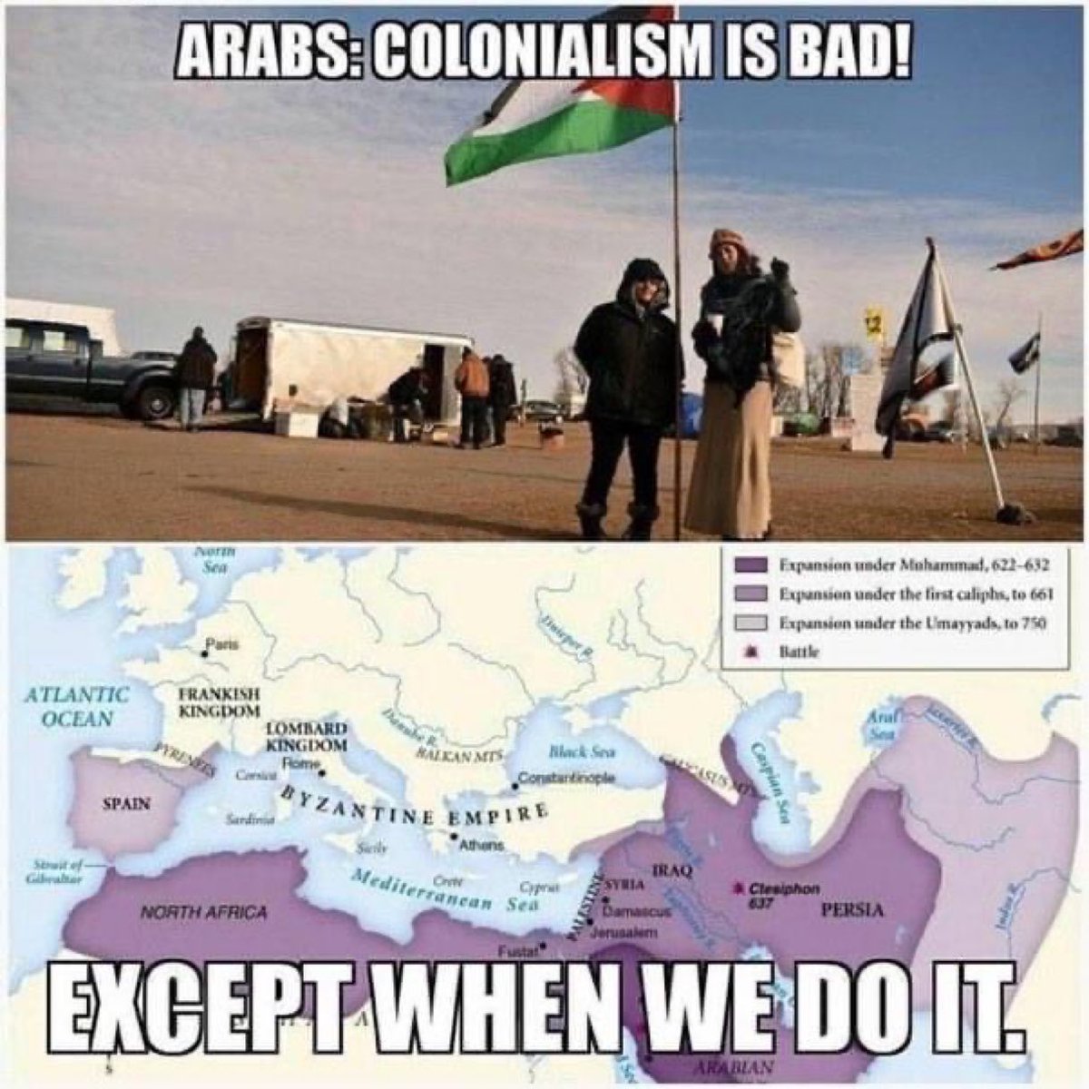 Arabs: Colonialism is bad, except when we do it.