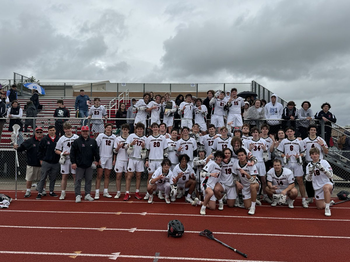 DivineChildLAX's tweet photo. Falcons take their second straight CHSL title with an 11-6 with over AA FGR. 
DiDomenico 3G, 1A
McNamara 3G, 1A
Harrison 3G
Bartnick 1G, 2A
Traub 1G, 1A
Abraham 1A

Ostafin with 12 saves
GB leader - McNamara with 8 
TA leader, 2 - Rollan &amp; Traub https://t.co/OowrOl5XSl
