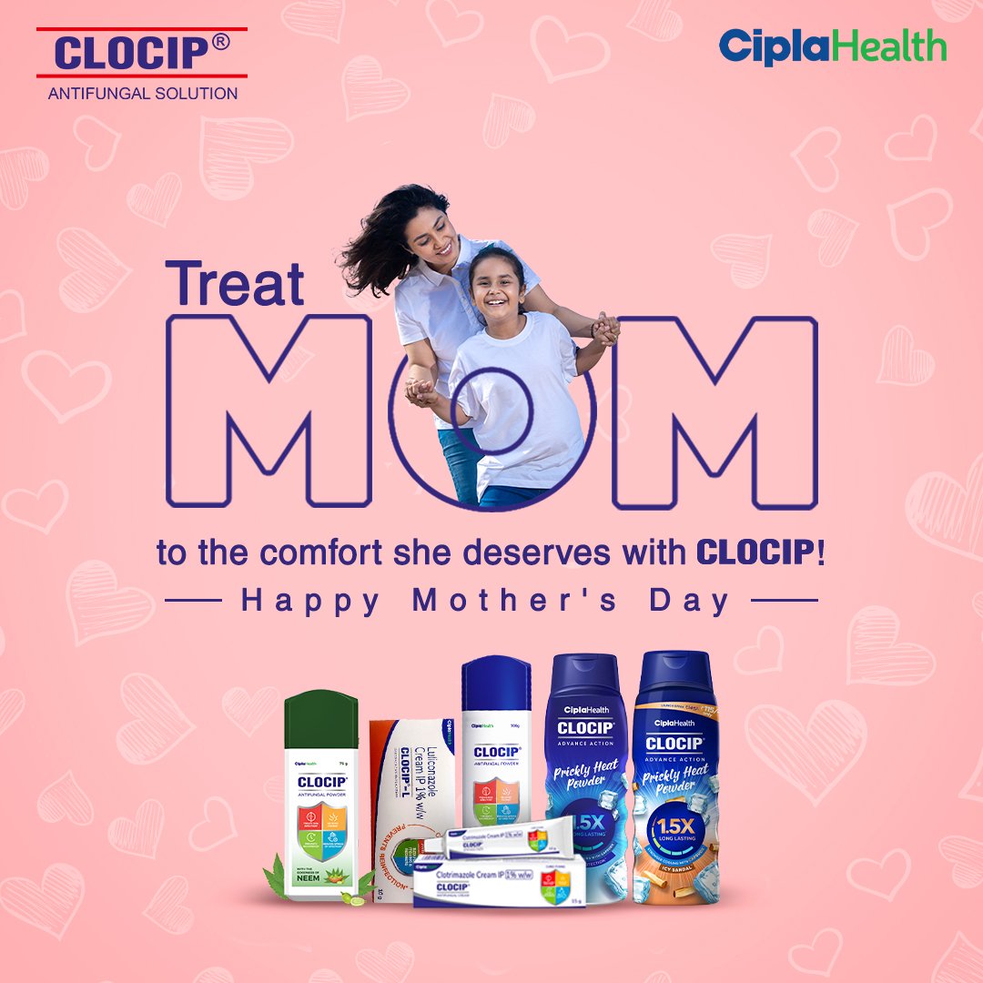 For the woman who always puts others first, give her the gift of relief this Mother's Day. #Clocip #HappyMothersDay #MothersDay #MothersLove #Mother #CiplaHealth